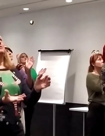 Déroulement de l'atelier jonglage team building